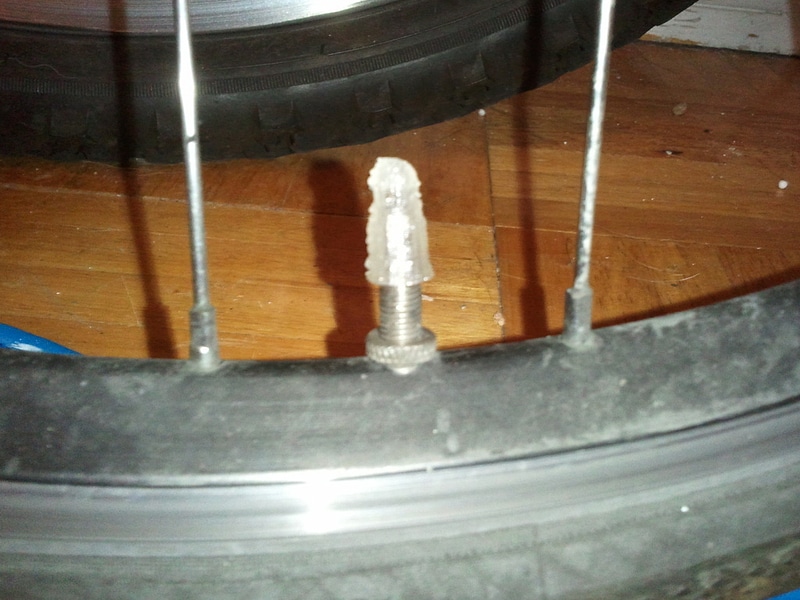 Bike tire valve cap for Presta valve