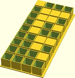 Tactile Bits in OpenScad