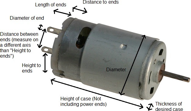 Parametric motor case maker - Free 3d model on creazilla.com