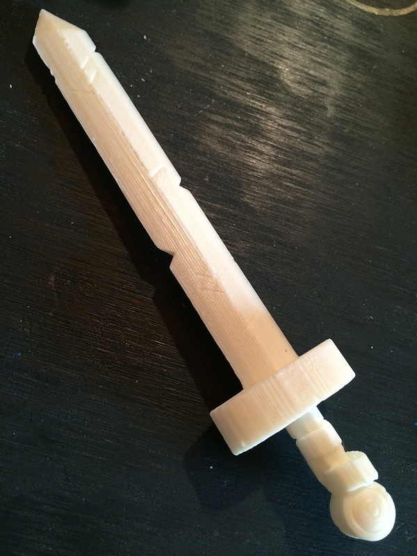 Fin's golden sword of battle from Adventure Time 