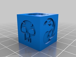 Magic: the Gathering die (5 mana colors & chaos symbol {C})