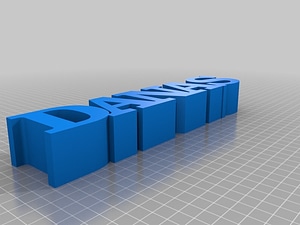My Customized 5 Letters in a Row
