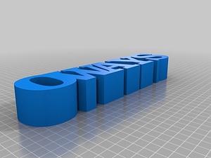 My Customized 5 Letters in a Row