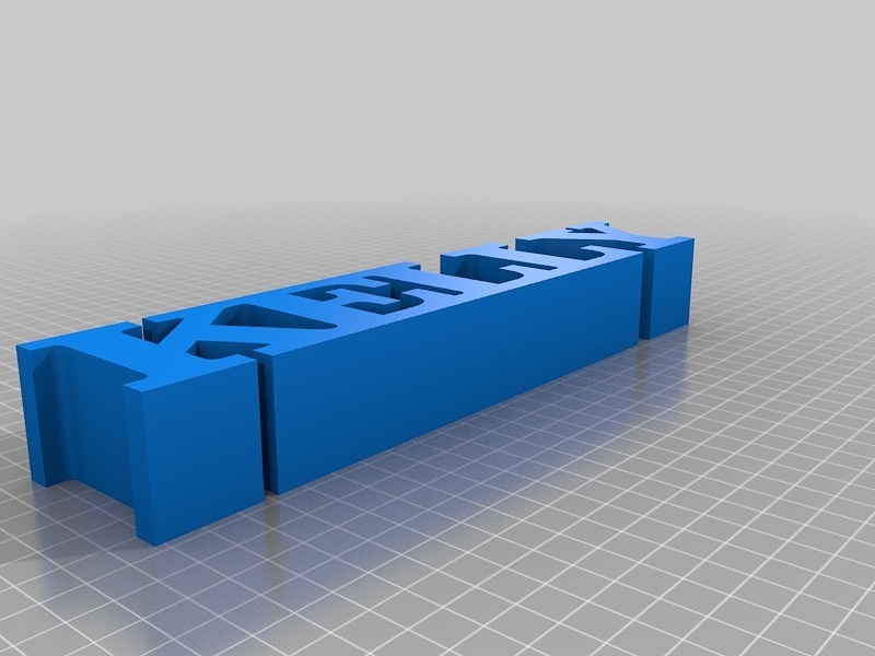 My Customized 5 Letters in a Row