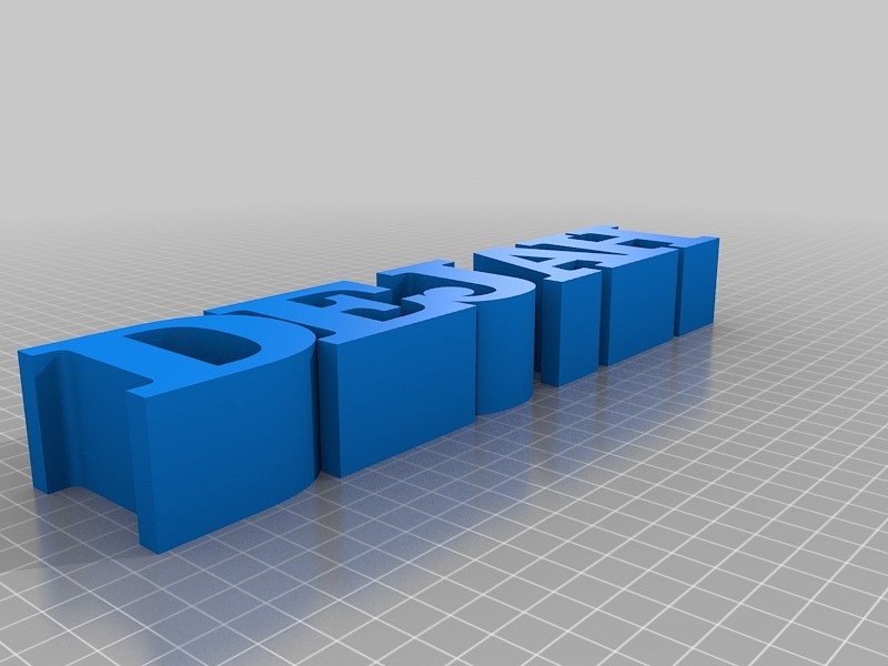 My Customized 5 Letters in a Row
