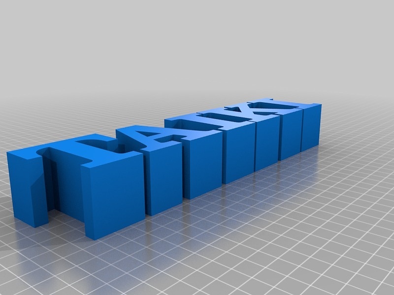 My Customized 5 Letters in a Row