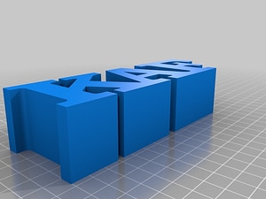 My Customized 3 Letters in a Row