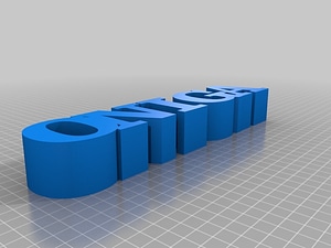 My Customized 5 Letters in a Row