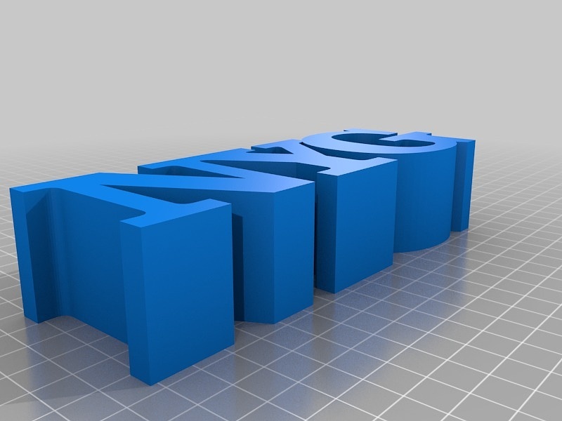 NYG Word sculpture
