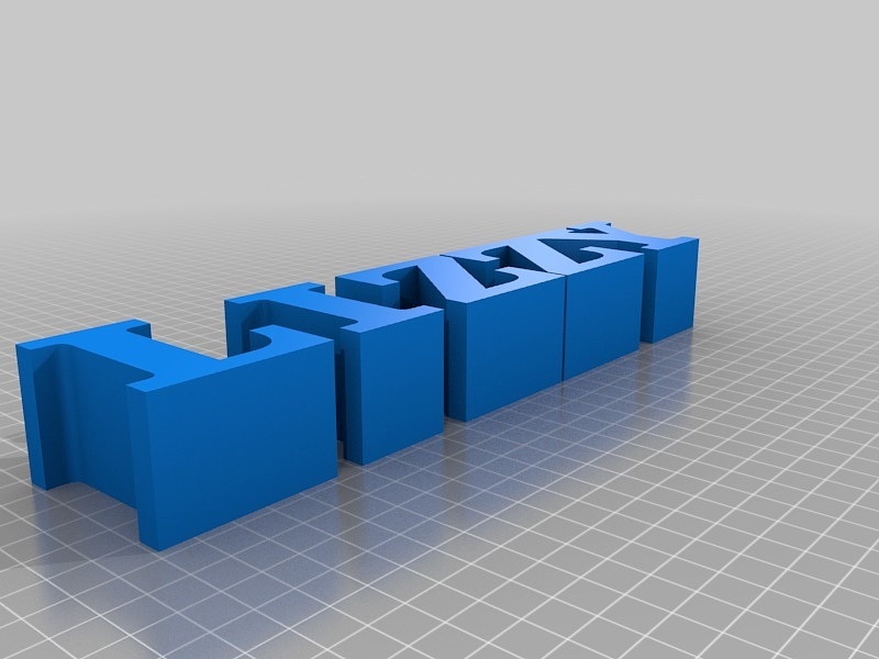 My Customized 5 Letters in a Row