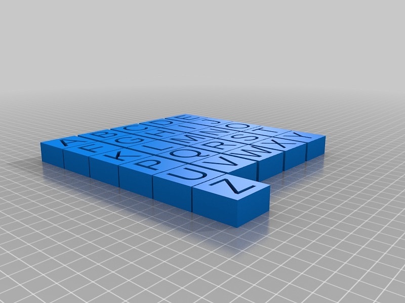 My Customized Parametric Letter Block