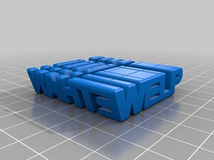My Customized Two Word Sculpture