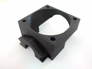 E3D v5 hotend mount with 40mm fan for K8200 / 3Drag