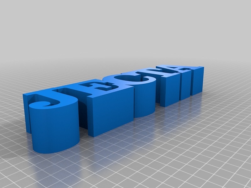 My Customized 5 Letters in a Row - JECT