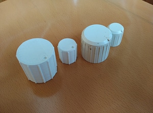 Control knobs water heating gas boiler