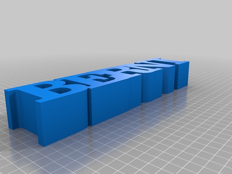 My Customized 5 Letters in a Row