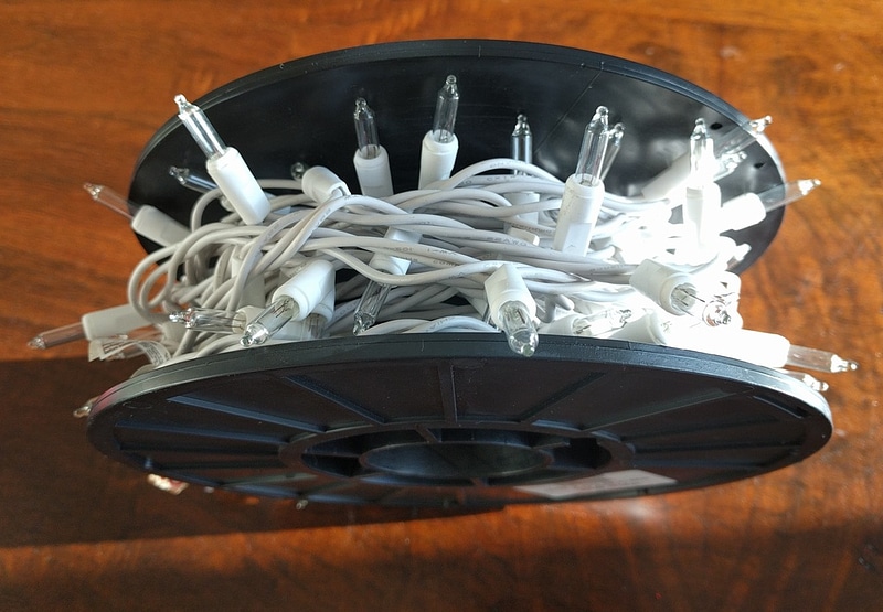 Christmas light organizer