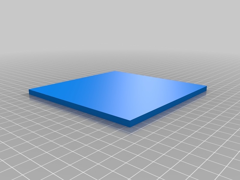 125mm x 125mm x 5mm test plate