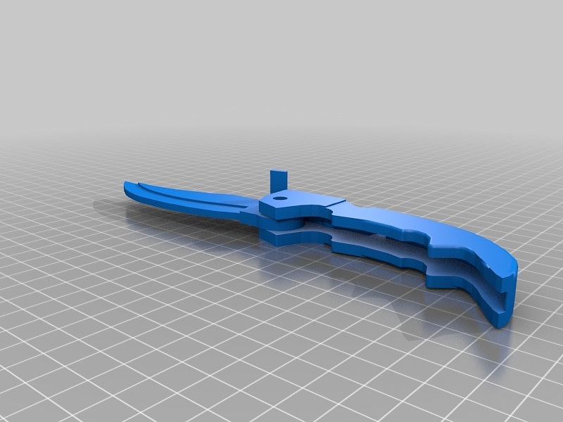 falchion knife (moving parts)