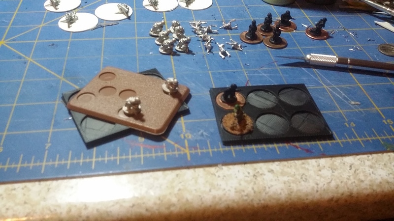 3mm x 50mm x 65mm "Penny" base tray for 15mm wargames