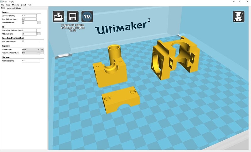 E3D Hotend mount & fans