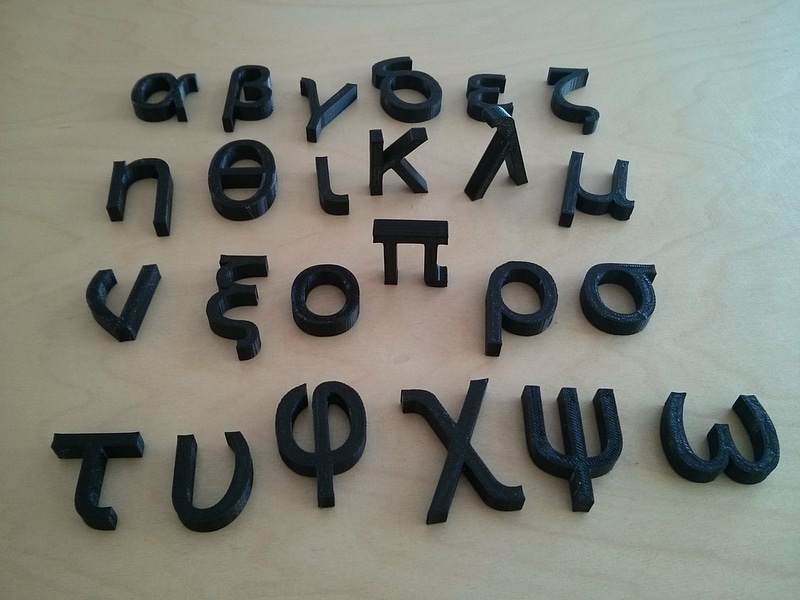Greek letters lowercase