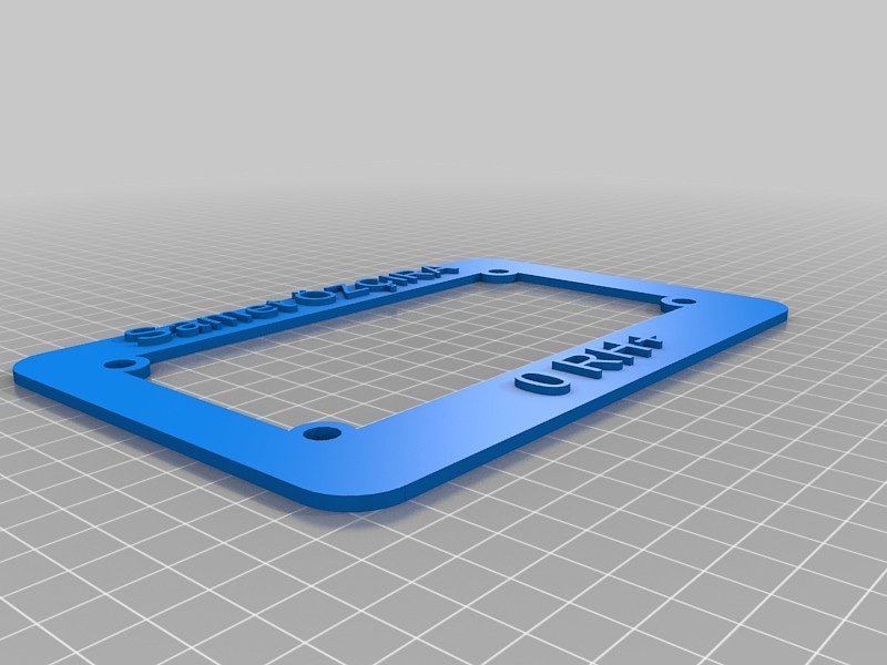 My Customized Motorcycle License Plate Holder (American)