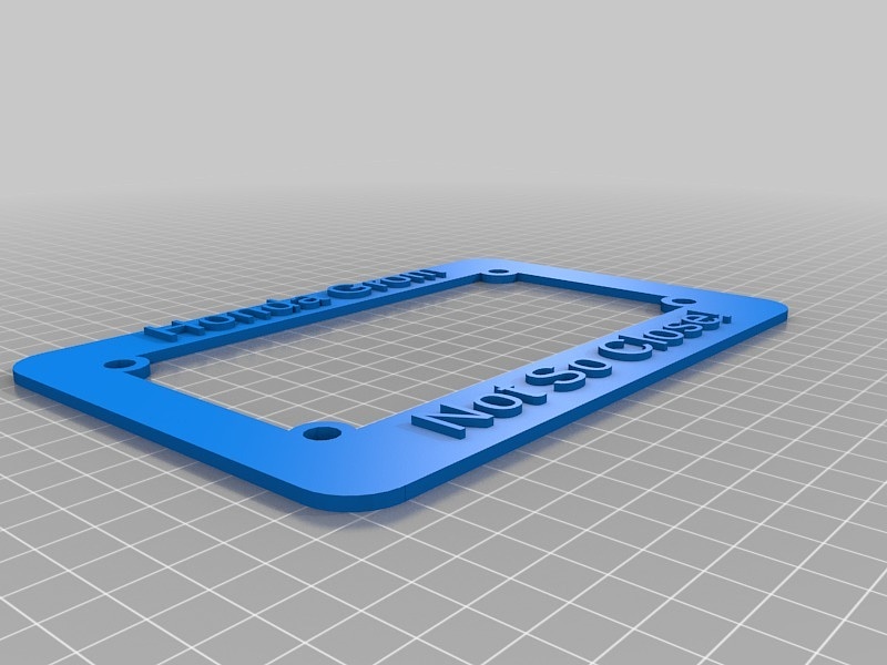My Customized Motorcycle License Plate Holder (American)