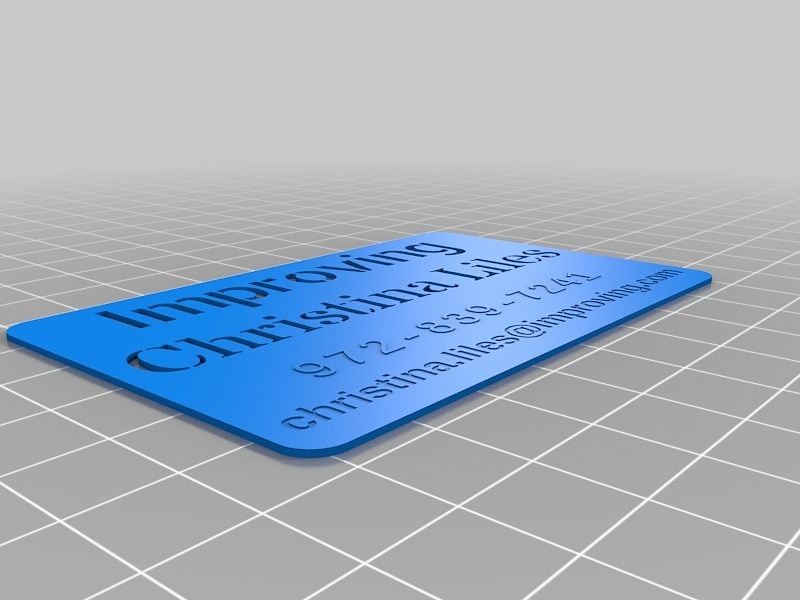 christina business card