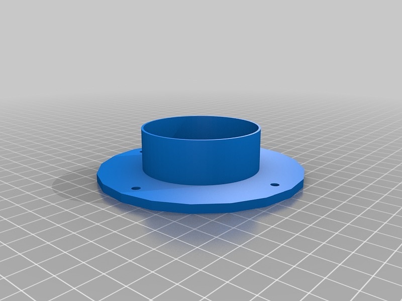 Wall flange with 60mm hole