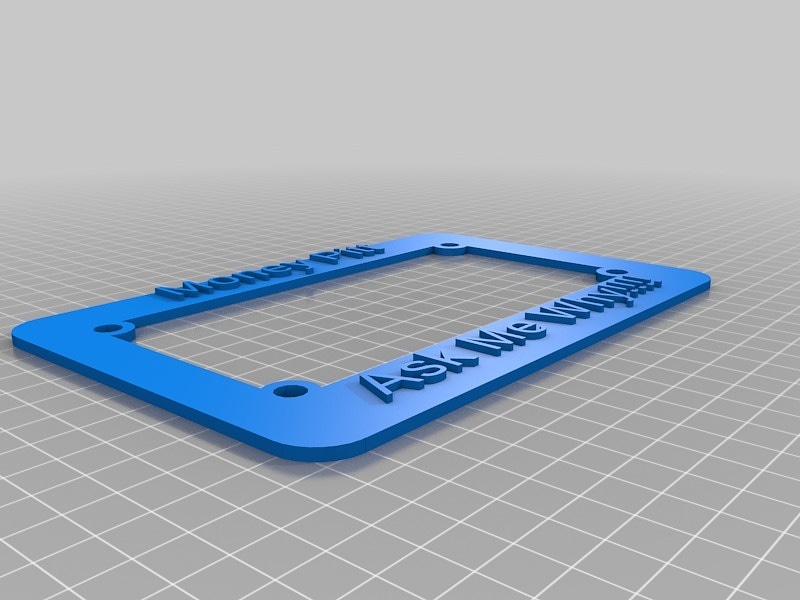My Customized Motorcycle License Plate Holder (American)