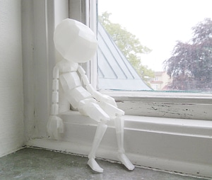 Posable Hollowed figurine