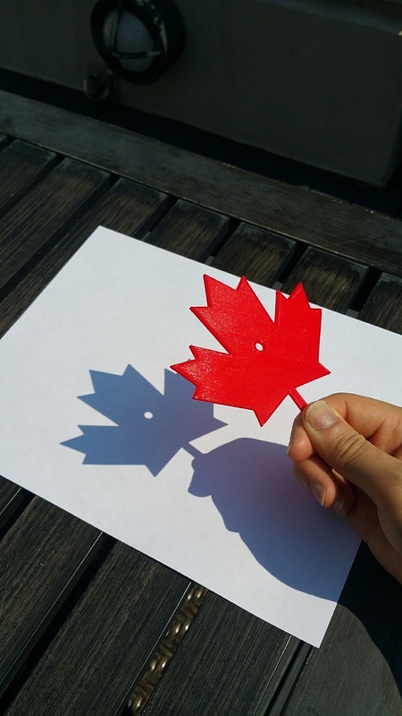 Canada Maple Leaf Pinhole Projector