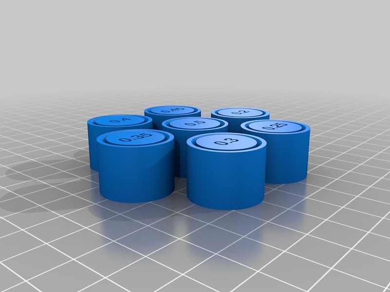 3D Tolerance Test separates 0.1 to 0.5mm clearance