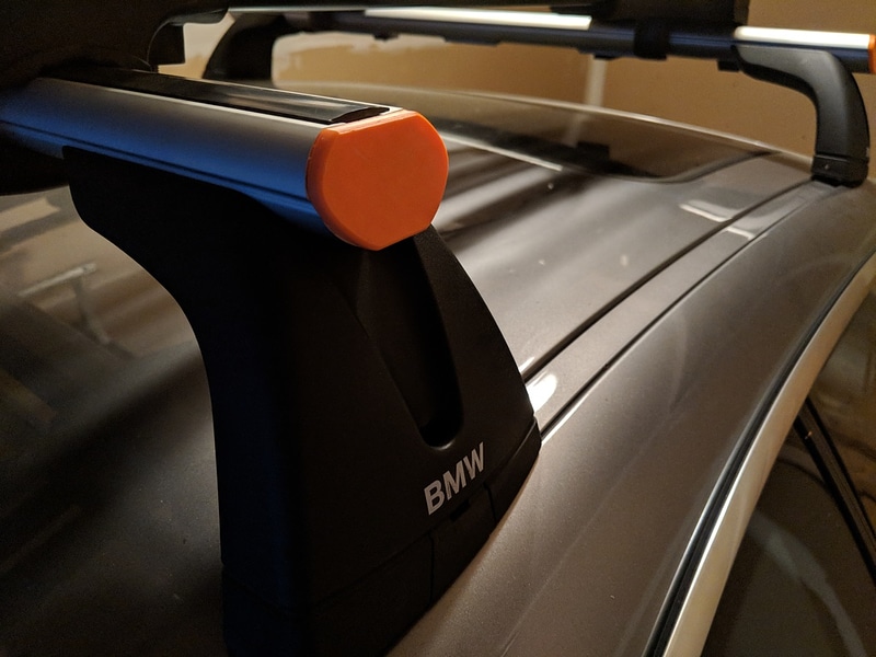 Replacement tube end cap for BMW roof racks