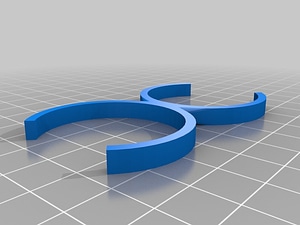 My Customized C0C0Chane1: a parametric double pipe clamp
