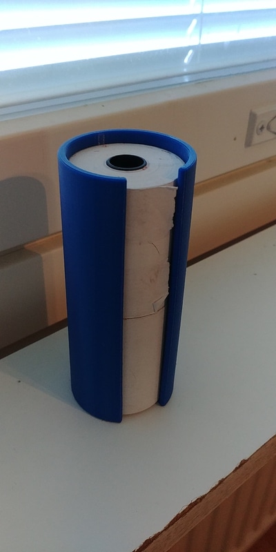 Thermal paper roll holder