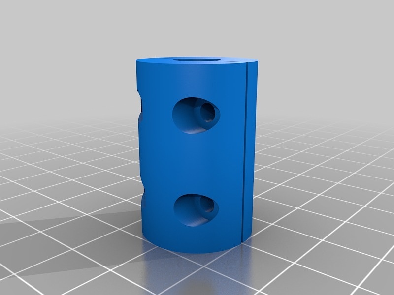 8mm to 8mm coupler w/ M3 screws (rev 2)