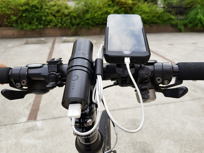 Snap-fit Bike Stem Mount for Anker PowerCore 5000 / PowerCore+ mini