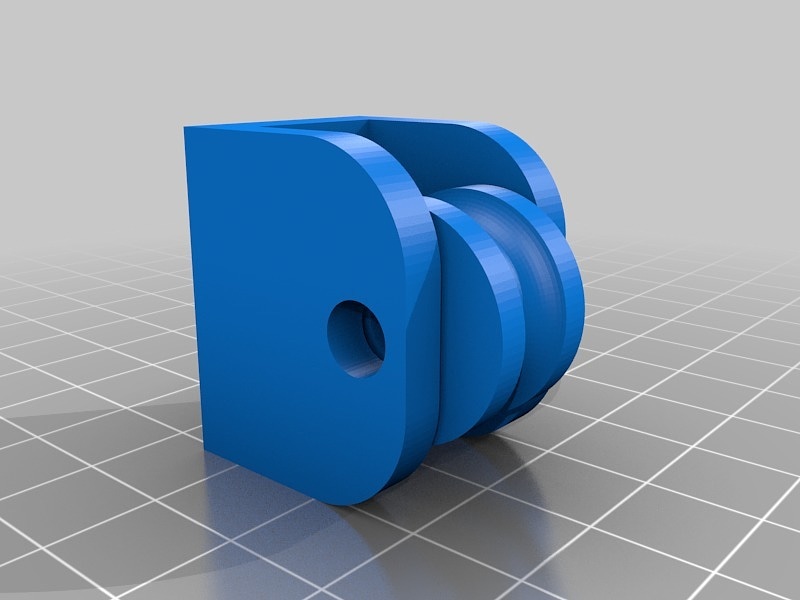 PARACHORD PULLEY, WALL MOUNTED