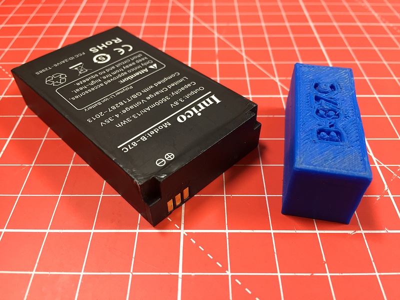 Inrico T320 Battery (B-87C) Cover