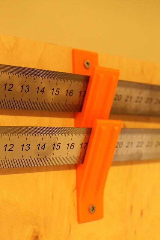steel rule wall mount