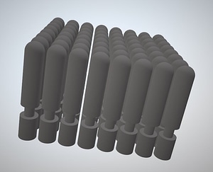 Dinky reproduction rocket for 691 Striker Anti Tank 