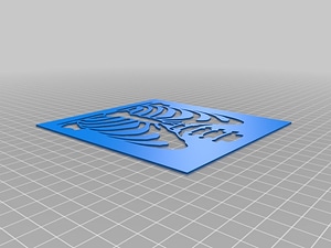 Skeleton Rib Cage Stencil