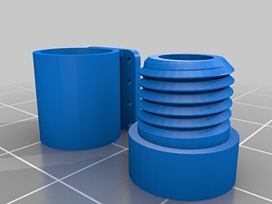 LED to fiber optic cable connector