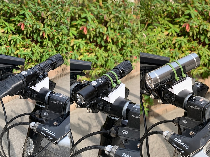 Snap-fit Mount for Flashlights (15mm-40mm)