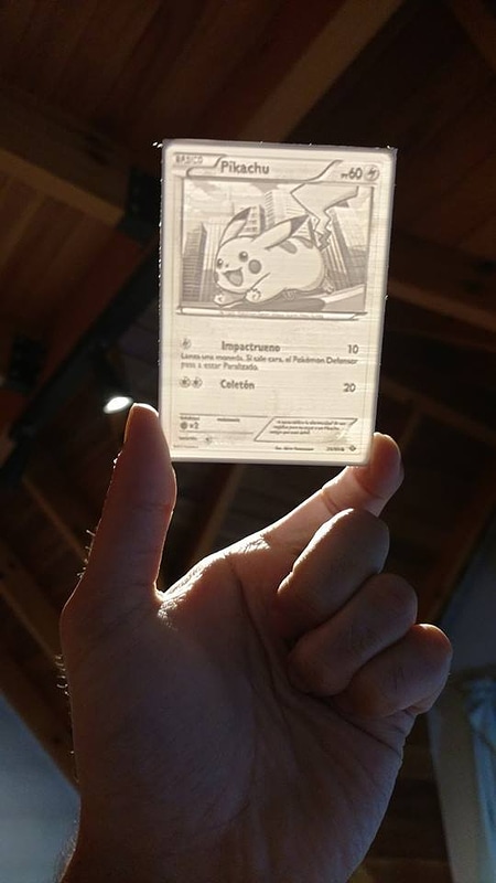 Pokemon card Lithophane (Pikachu) (English) 