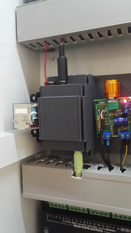 DIN case for audio trigger board