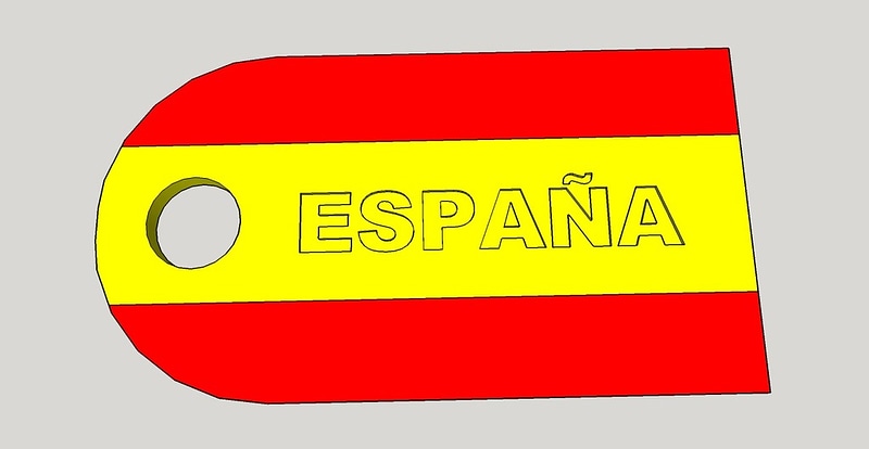 LLAVERO AEPP  ESPAÑA DOS COLORES