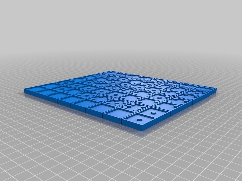 Standard 28 Domino set - 48x24x6 mm, complete set 